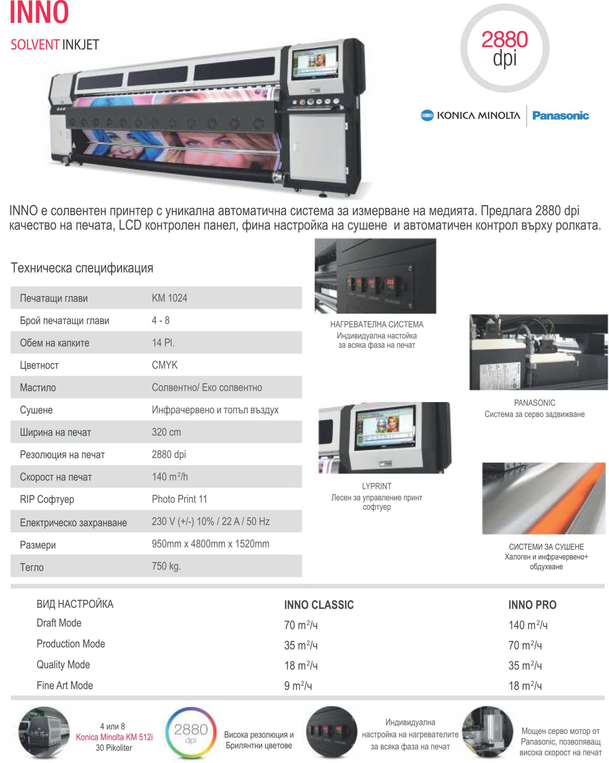 Inno солвентен принтер – Solventen printer INNO4